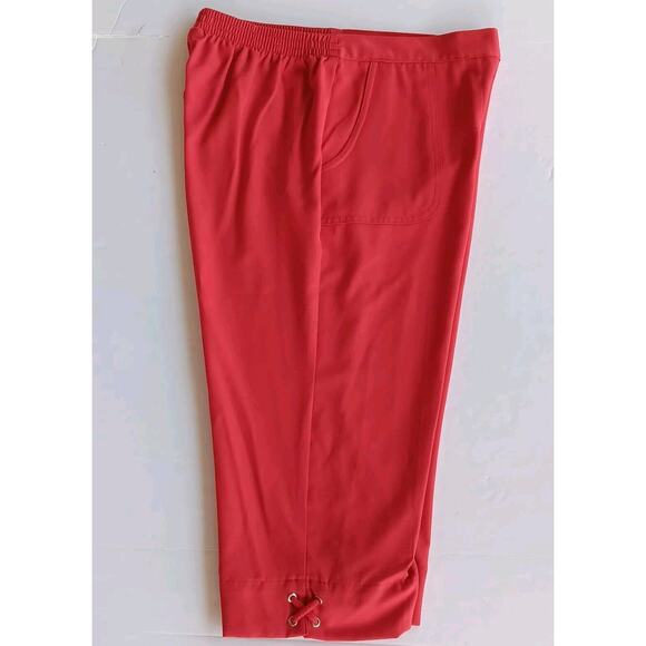 Alfred Dunner Women's Capri Pants Size 10 Petite Elastic Waist Stretch - Picture 1 of 11